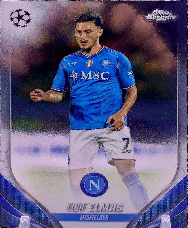 Eljif Elmas 2023 Topps Chrome UEFA Club Competitions #182 Base RAW