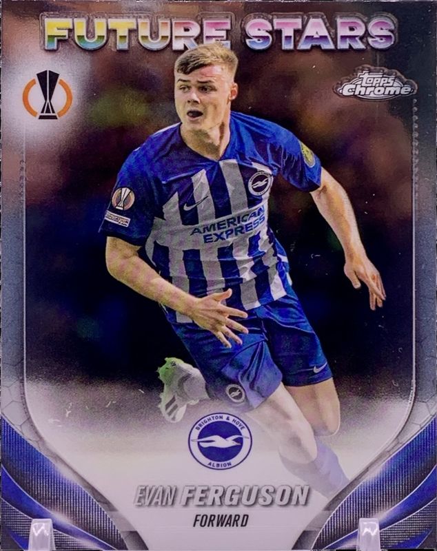 Evan Ferguson 2023 Topps Chrome UEFA Club Competitions #1 Base RAW