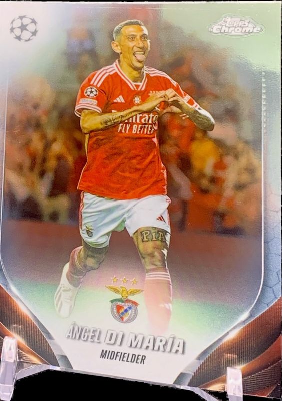 Angel Di Maria 2023 Topps Chrome UEFA Club Competitions #53 Base RAW