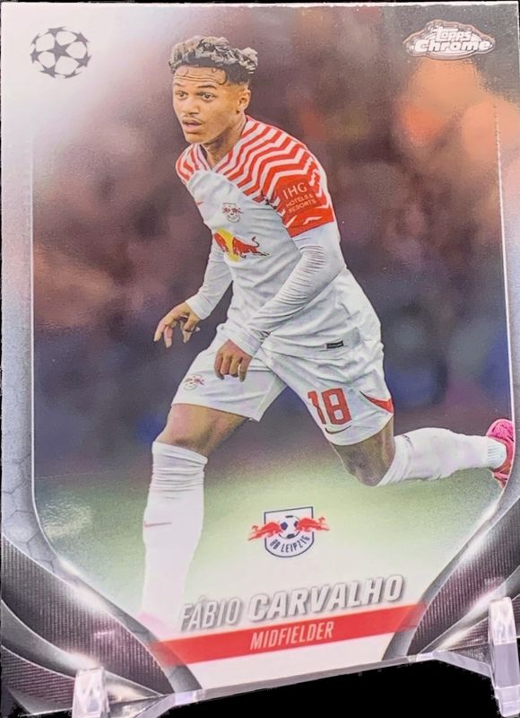 Fabio Carvalho 2023 Topps Chrome UEFA Club Competitions #78 Base RAW