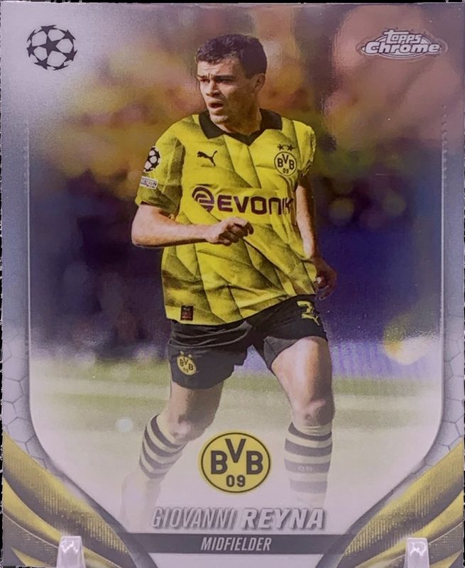 Giovanni Reyna 2023 Topps Chrome UEFA Club Competitions #174 Base RAW