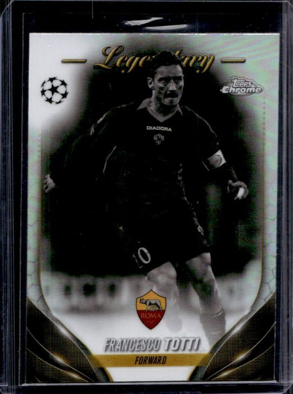 Francesco Totti 2023 Topps Chrome UEFA Club Competitions #128b Base RAW