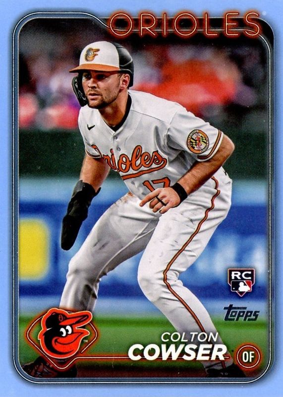 Colton Cowser 2024 Topps #257 Father's Day Powder Blue /50 Rookie RAW