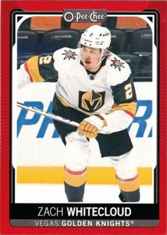Zach Whitecloud 2021 O-Pee-Chee #320 Red Border RAW