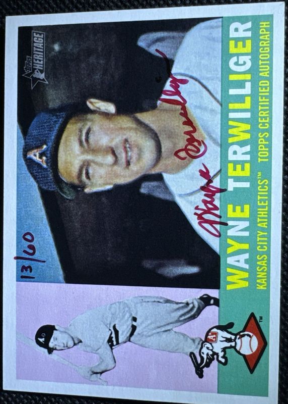 2009 Topps Heritage #ROA-WT Real One Autographs - Red Ink /60