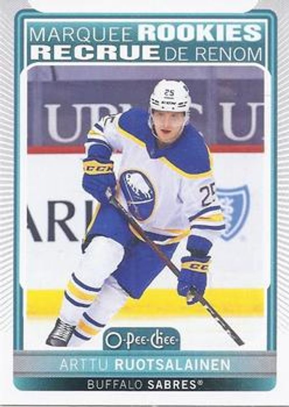 Arttu Ruotsalainen 2021 O-Pee-Chee #521 Base Rookie RAW