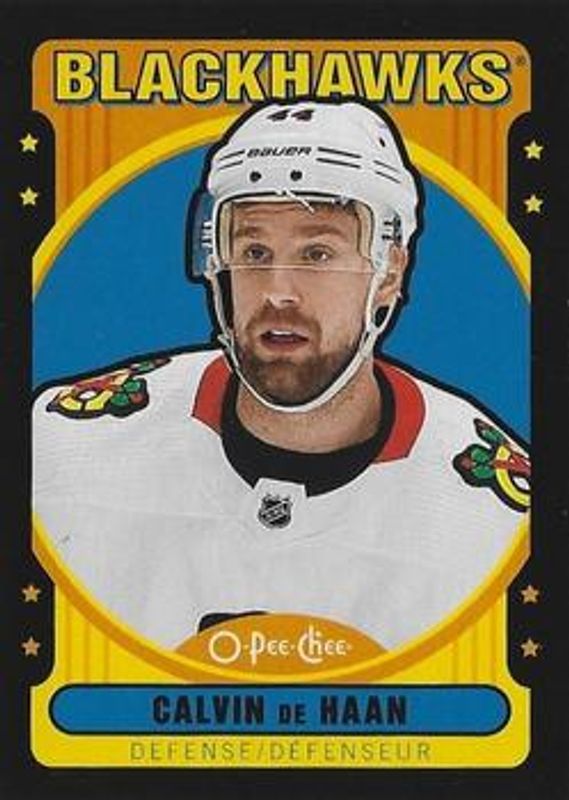 Calvin de Haan 2021 O-Pee-Chee #383 Retro Black Border /100 RAW