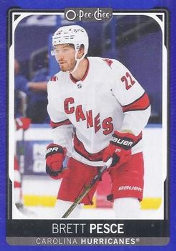 Brett Pesce 2021 O-Pee-Chee #220 Blue Border RAW
