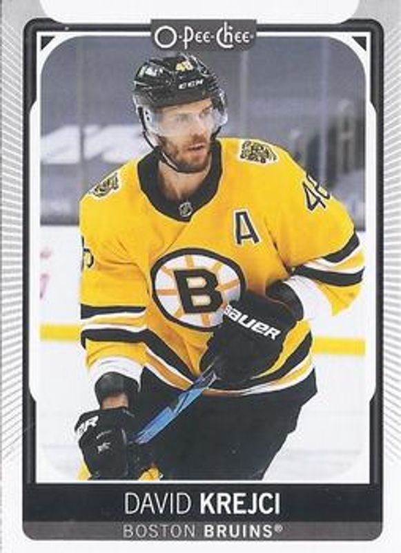 David Krejci 2021 O-Pee-Chee #443 Base RAW