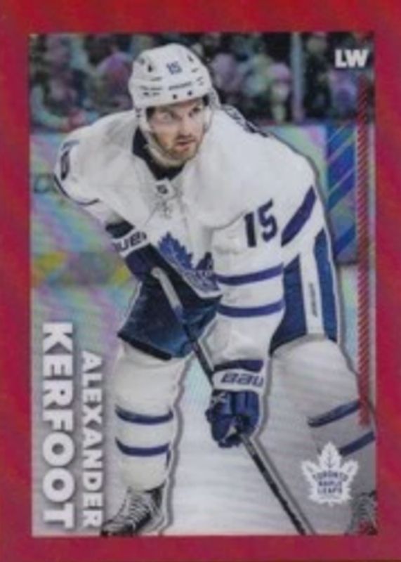 2022 Topps Chrome NHL Sticker Collection #474 Red Refractor /5