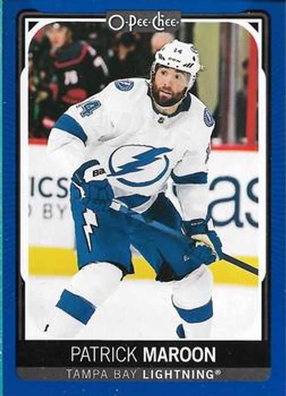 Pat Maroon 2021 O-Pee-Chee #363 Blue Border RAW