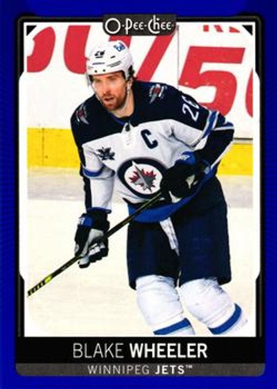 Blake Wheeler 2021 O-Pee-Chee #454 Blue Border RAW