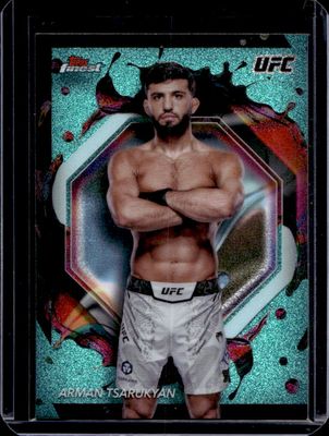 2024 Topps Finest UFC #211 Aqua Glitter Refractor