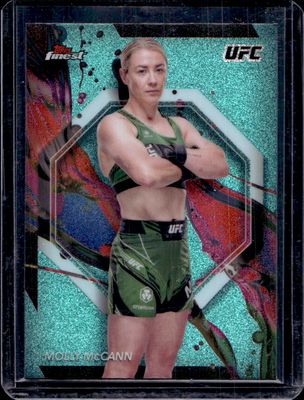 2024 Topps Finest UFC #57 Aqua Glitter Refractor