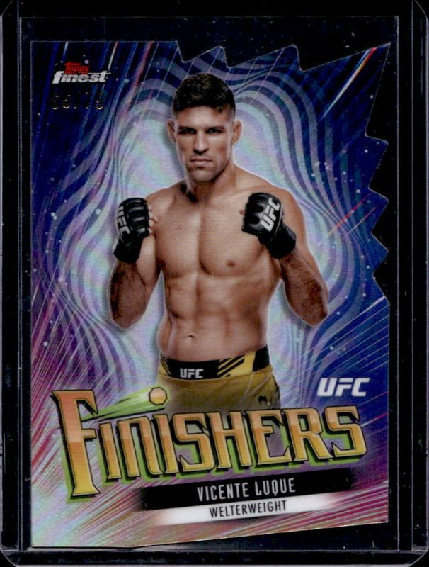 2024 Topps Finest UFC #FIN-10 Finishers - Die-Cut Refractor /75