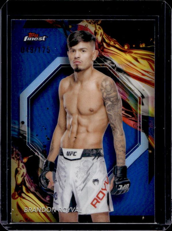 Brandon Royval 2024 Topps Finest UFC #161 Blue Refractor RAW