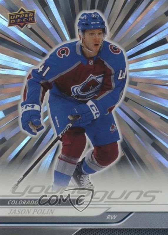 Jason Polin 2024 Upper Deck #210 Young Guns - Outburst Silver Rookie RAW