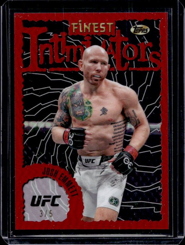 2024 Topps Finest UFC #INT-9 Intimidators - Red Refractor /5