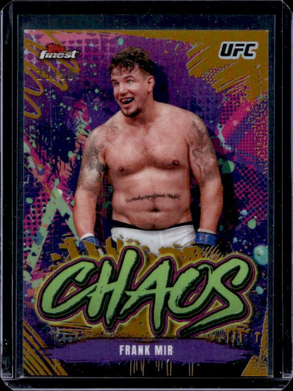 2024 Topps Finest UFC #CHA-30 Chaos - Gold Refractor /50
