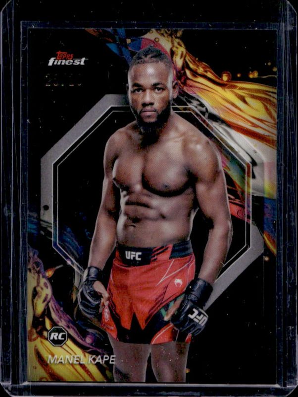 Manel Kape 2024 Topps Finest UFC #165 Black Refractor Rookie RAW