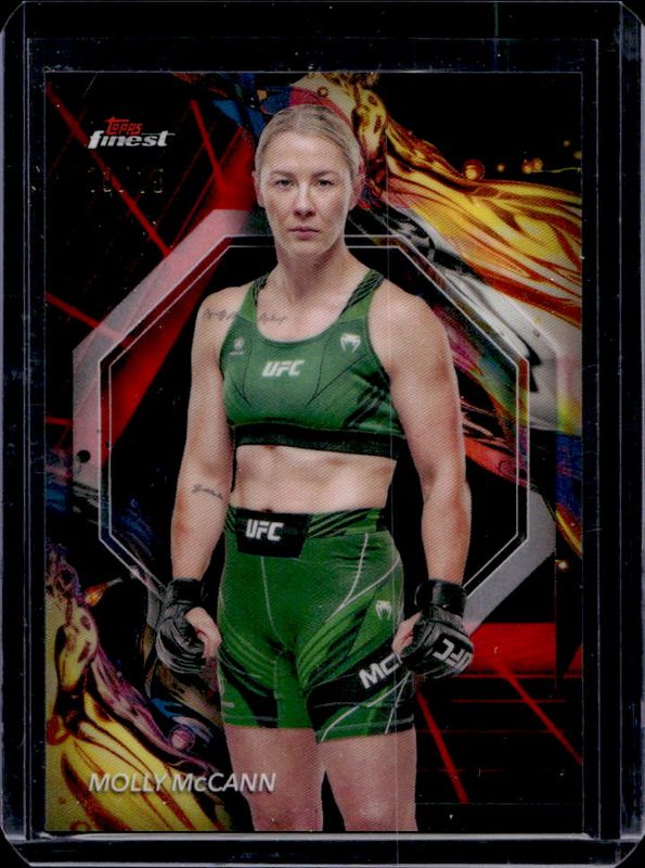Molly McCann 2024 Topps Finest UFC #111 Red Black Vapor Refractor RAW