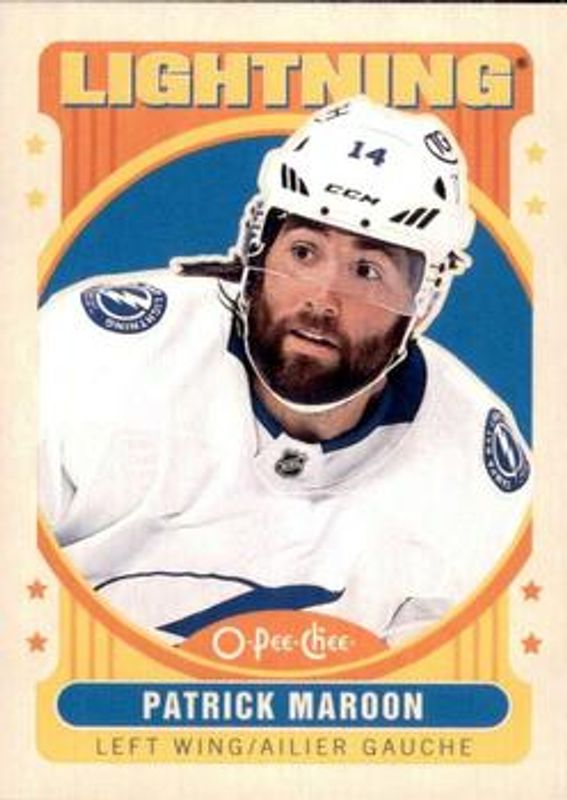 Pat Maroon 2021 O-Pee-Chee Retro Blank Back RAW