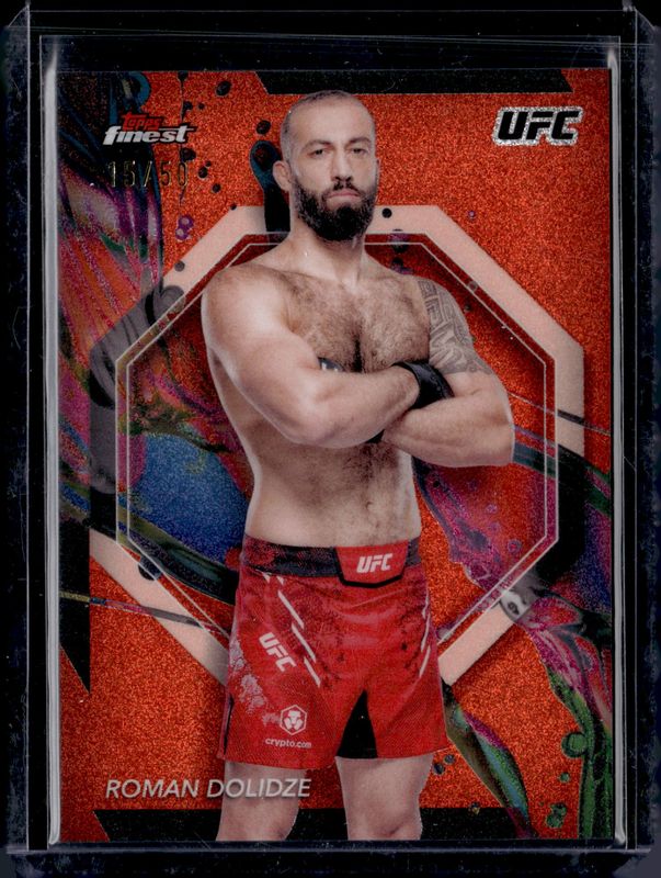 2024 Topps Finest UFC #2 Tangerine Refractor /50