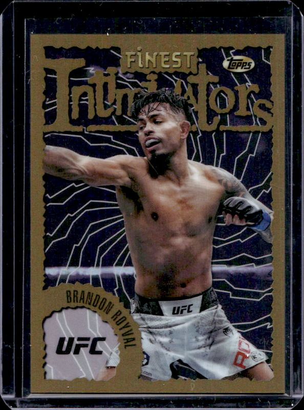 Brandon Royval 2024 Topps Finest UFC #INT-30 Intimidators - Refractor RAW