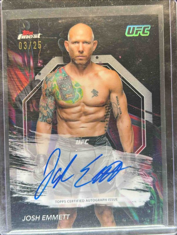 2024 Topps Finest UFC #FA-JET Finest Autographs - Black Refractor /25
