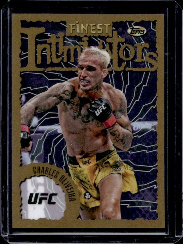 Charles Oliveira 2024 Topps Finest UFC #INT-5 Intimidators - Refractor RAW