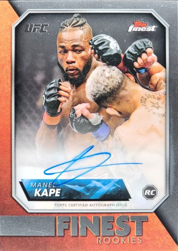 Manel Kape 2024 Topps Finest UFC #RFA-MK Rookie Finest Autographs RAW