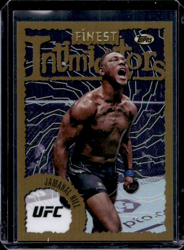 Jamahal Hill 2024 Topps Finest UFC #INT-29 Intimidators - Refractor RAW