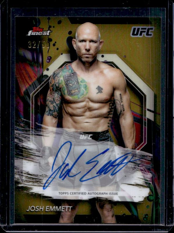2024 Topps Finest UFC #FA-JET Finest Autographs - Gold Refractor /50