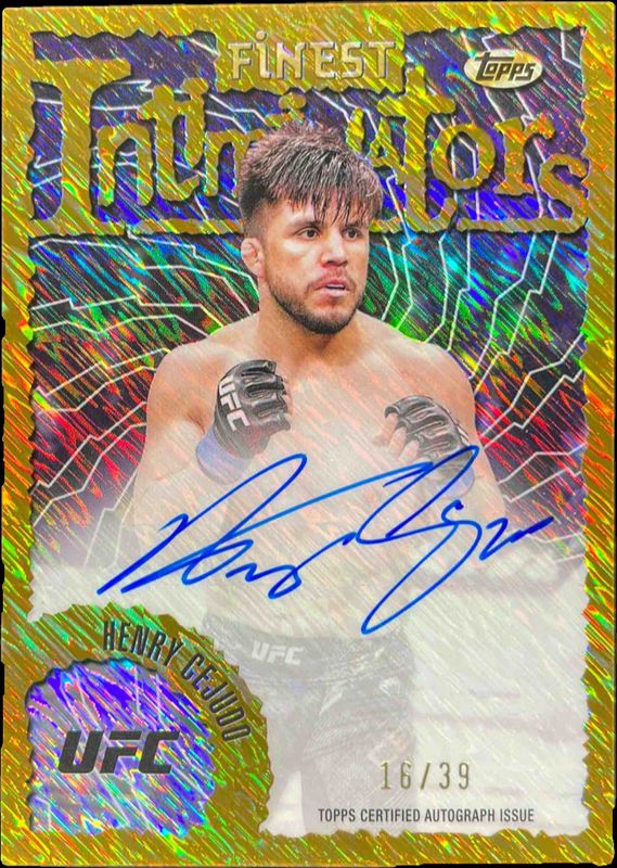 2024 Topps Finest UFC #IA-HCO Intimidators Autographs - Gold Shimmer Refractor /39