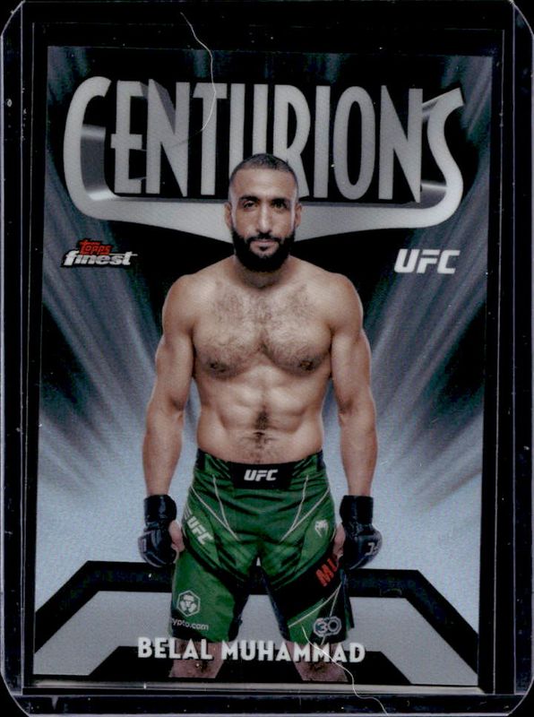 Belal Muhammad 2024 Topps Finest UFC #CEN-19 Centurions RAW