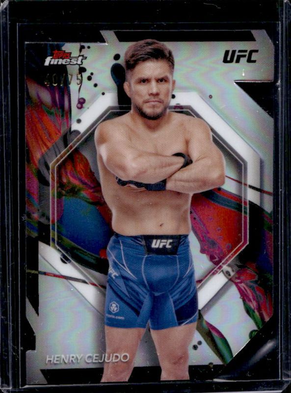 2024 Topps Finest UFC #13 Die-Cut Refractor