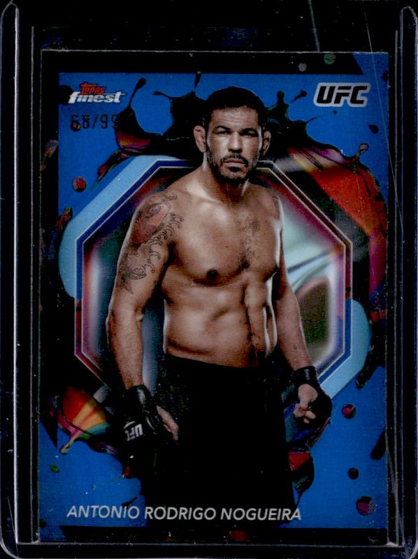 Antonio Rodrigo Nogueira 2024 Topps Finest UFC #222 Blue Refractor RAW