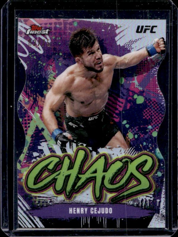2024 Topps Finest UFC #CHA-10 Chaos - Die-Cut Refractor /75
