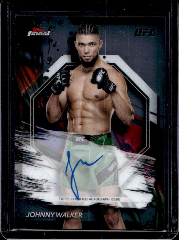 Johnny Walker 2024 Topps Finest UFC #FA-JWR Finest Autographs RAW