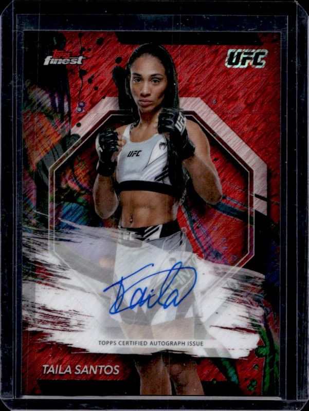 2024 Topps Finest UFC #FA-TSS Finest Autographs - Red Shimmer Refractor