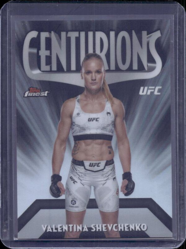 Valentina Shevchenko 2024 Topps Finest UFC #CEN-2 Centurions RAW