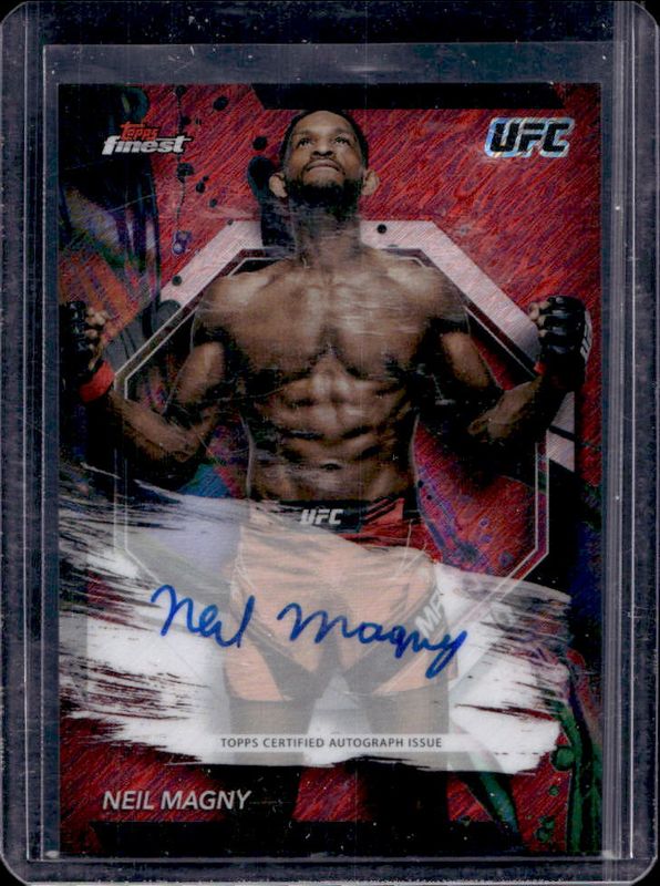 2024 Topps Finest UFC #FA-NGY Finest Autographs - Red Shimmer Refractor