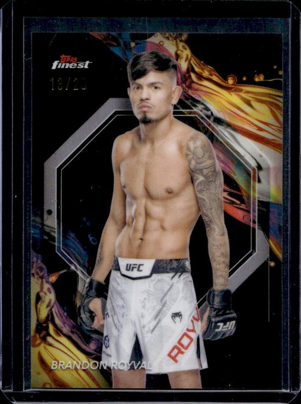 Brandon Royval 2024 Topps Finest UFC #161 Black Refractor RAW
