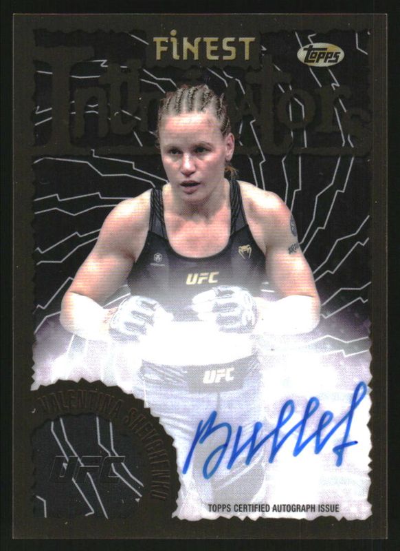 Valentina Shevchenko 2024 Topps Finest UFC #IA-VSH Intimidators Autographs RAW