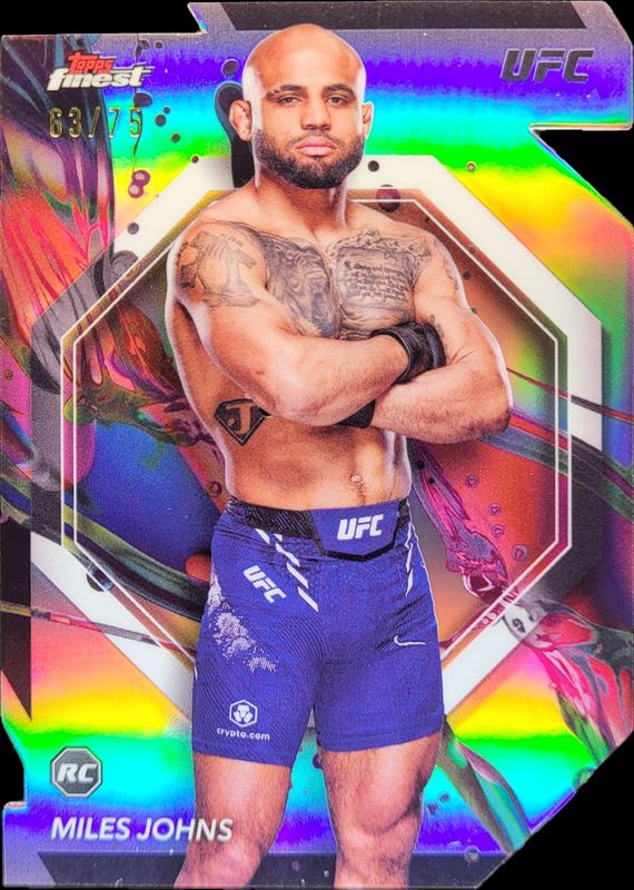 2024 Topps Finest UFC #3 Die-Cut Refractor