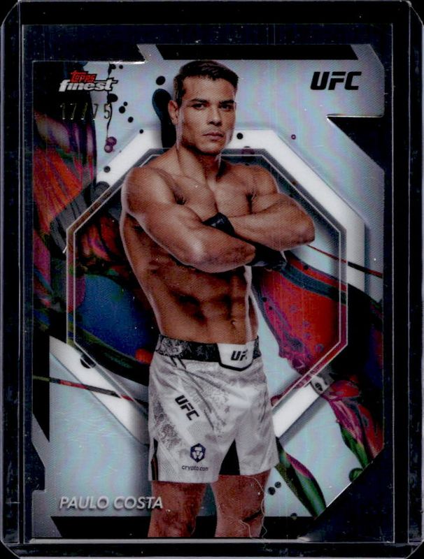 Paulo Costa 2024 Topps Finest UFC #4 Die-Cut Refractor RAW
