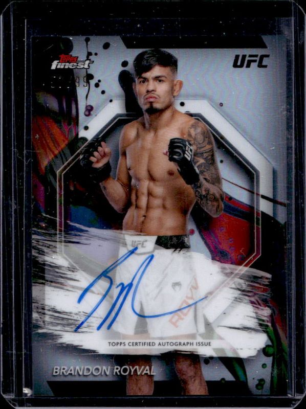 Brandon Royval 2024 Topps Finest UFC #FA-BRL Finest Autographs - Refractor /99 RAW