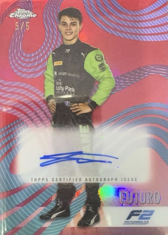 2024 Topps Chrome Formula 1 #FUT-MAL Futuro Autographs - Red Refractor /5