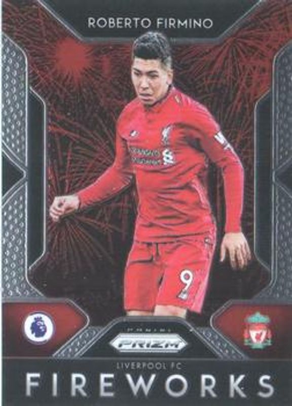 Roberto Firmino 2019 Prizm Premier League #FI-12 Fireworks RAW
