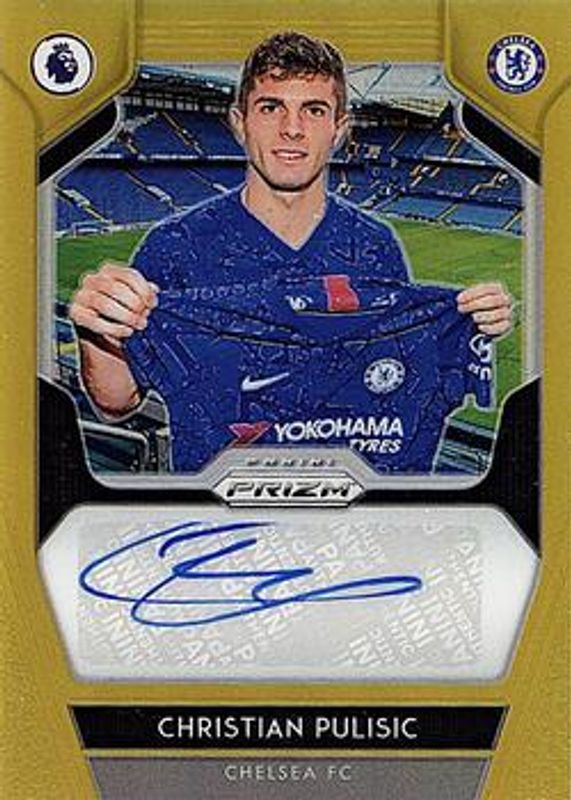 Christian Pulisic 2019 Prizm Premier League #S-CP Signatures - Gold /10 RAW